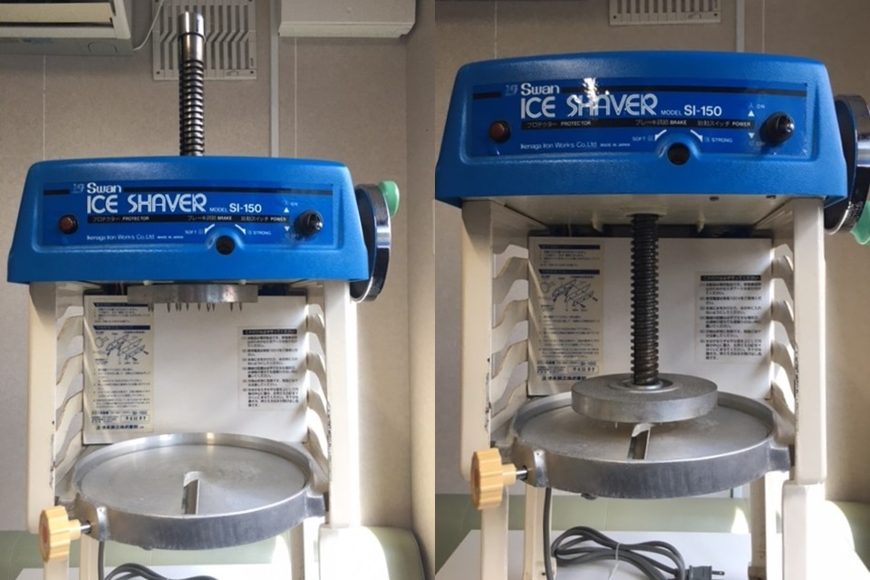 池永鉄工 スワン 電動式 ブロックアイスシェーバー FAIC801 池永鉄工 スワン電動式ストッカー付アイスシェーバー FAI82
